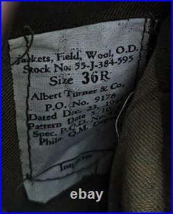 RARE WWII 1944 US Army AMFOGE Greece 1946 Matched Uniform 82nd Airborne