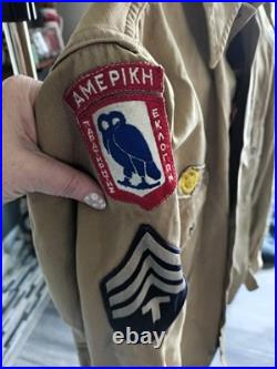 RARE WWII 1944 US Army AMFOGE Greece 1946 Matched Uniform 82nd Airborne RARE WWII 1944 US Army AMFOGE Greece 1946 Matched Uniform 82nd Airborne