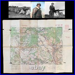 RARE! WWII Lt. Gen. George Patton Third Army Siegfried Line Combat Assault Map