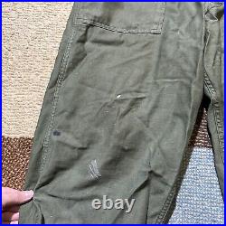 READ WW2 US Army Herringbone Twill Utility Shirt & Pants 40s 13 Star POOR COND