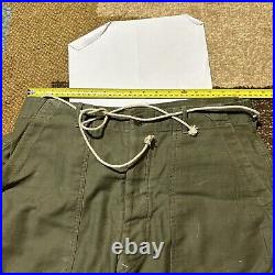 READ WW2 US Army Herringbone Twill Utility Shirt & Pants 40s 13 Star POOR COND