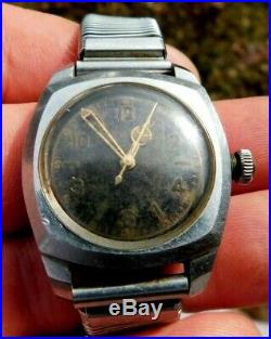 ROLEX Oyster WWII 3139 ARMY ORIGINAL STAINLESS STEEL 1943 Patina Untouched