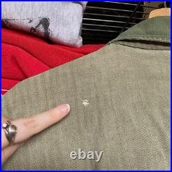 Rare 1940s Vintage WWII HBT Jacket 13 Star US Army Military Shirt 2nd Infantry