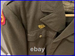 Rare 1940s WWII US Army Wool Jacket withPatches + PantsVet Bring Back