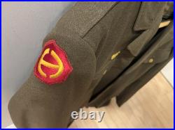 Rare 1940s WWII US Army Wool Jacket withPatches + PantsVet Bring Back