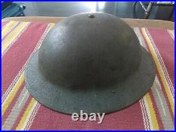 Rare Early WW2 Kelly US Doughboy Helmet with Liner WWII Army Military Original