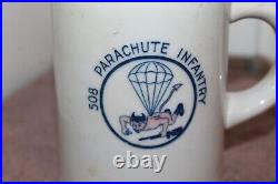 Rare Original WW2 U. S. Army 508th Parachute Infantry (82nd ABD) Mug, German Made