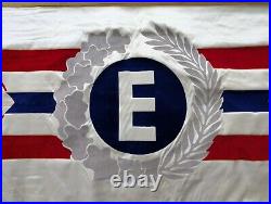 Rare Original World War 2 Ww2 Us Army Navy E Excellence Production Banner Flag