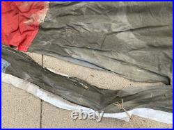 Rare Original Wwii Us Army Medical Red Cross Large Tent Fly-dated 1945