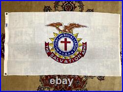 Rare Vintage Original Salvation Army Military Naval League WWII Sterling Flag