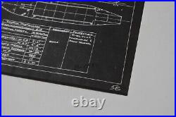 Rare WWII 1942 Classified British D-Day Landing Craft TLC IV Blueprint Lot Relic