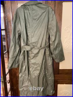 Rare WWII US Army Officers Raincoat With Belt Size 38 Regular Superb Condition FS