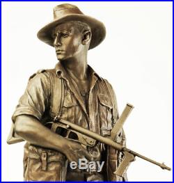Rare Ww2 Australian Army Commando Pacific Region Late War Statue Figurine