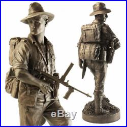 Rare Ww2 Australian Army Commando Pacific Region Late War Statue Figurine