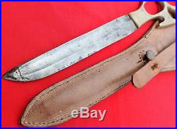 Rare Ww2 British Army Commando Spoecial Forces Skull Knife & Scabbard