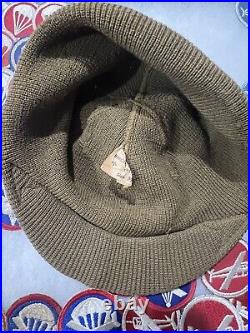Rare Ww2 Us Army Airborne (British Made) Hat Dated 1943