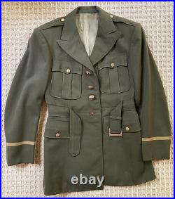 Rare! Ww2 Us Army C. I. C. Counter Intelligence Corps M1940 Serv. Coat Tailor Made