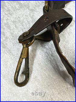 Rare Wwii Japanese Army Officers Service Belt & Buckle Sword Hanger