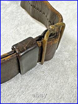 Rare Wwii Japanese Army Officers Service Belt & Buckle Sword Hanger