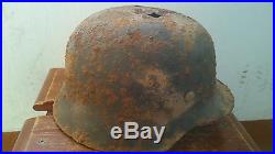 Relic WW2 ORIGINAL German ARMY M40 Stahlhelm Helmet WWII East Front SHELL