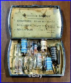 SANDOZ pharmacy LSD WWII SPEC. NAZI-ARMY HITLER AMPOULE COMPLETE ORIGINAL
