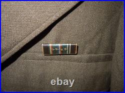 STUNNING WWII US Army Italian Made Patches Bullion Officer Ike Uniform Jacket 42
