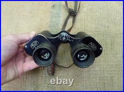 Scarce 1938 Greek Army Wwii Military Binoculars Carl Zeiss Jena Hellenic Army