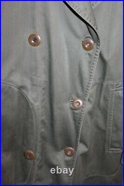 Scarce Original WW2 U. S. Army Officers OD Trench Coat withBelt, Hood & Wool Liner