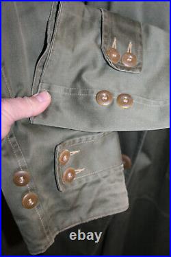 Scarce Original WW2 U. S. Army Officers OD Trench Coat withBelt, Hood & Wool Liner