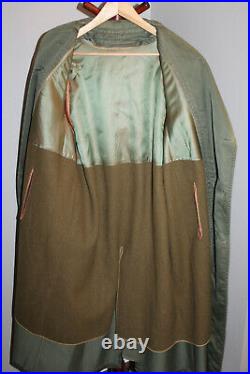 Scarce Original WW2 U. S. Army Officers OD Trench Coat withBelt, Hood & Wool Liner