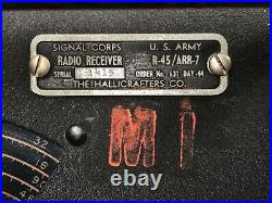 The Hallicrafters U. S. Army Signal Corps Radio Receiver R-45/ARR-7