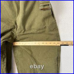 True Vintage 1940s French M38 Mototrcycle Over Pants Army WWII 32-35 Waist