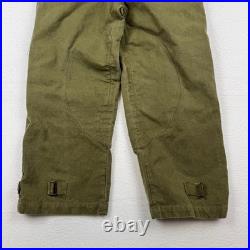 True Vintage 1940s French M38 Mototrcycle Over Pants Army WWII 32-35 Waist