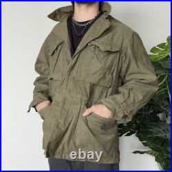 True Vintage WWII Field Jacket 1940's Military Army M-1943 M43 Green Size 38R M