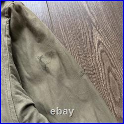 True Vintage WWII Field Jacket 1940's Military Army M-1943 M43 Green Size 38R M
