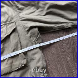 True Vintage WWII Field Jacket 1940's Military Army M-1943 M43 Green Size 38R M