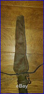 Tsuka Handle sword Cover Gunto WW2 Japanese Army Katana Leather BAG ONLY