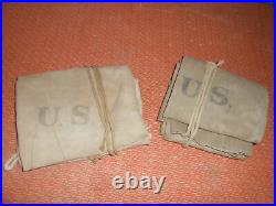 U. S. ARMY 1942 WWII same tag TENT, 2 X 1/2 Pup Tent, Two shelters 1942