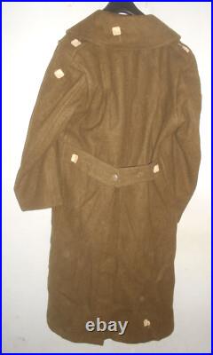 U. S. ARMY 1943 WWII OVERCOAT, WOOL, ROLL COLLAR (never used)
