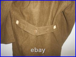 U. S. ARMY 1943 WWII OVERCOAT, WOOL, ROLL COLLAR (never used)