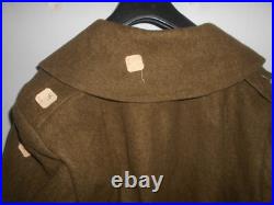 U. S. ARMY 1943 WWII OVERCOAT, WOOL, ROLL COLLAR (never used)