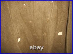 U. S. ARMY 1943 WWII OVERCOAT, WOOL, ROLL COLLAR (never used)