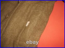 U. S. ARMY 1943 WWII OVERCOAT, WOOL, ROLL COLLAR (never used)