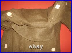 U. S. ARMY 1943 WWII OVERCOAT, WOOL, ROLL COLLAR (never used)