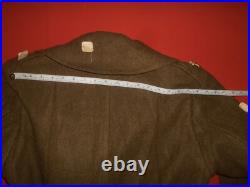 U. S. ARMY 1943 WWII OVERCOAT, WOOL, ROLL COLLAR (never used)