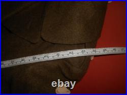 U. S. ARMY 1943 WWII OVERCOAT, WOOL, ROLL COLLAR (never used)