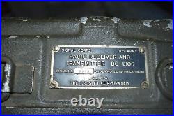 U. S. ARMY 1944 WWII BC 1306 Radio Transmitter Receiver'FM85 mount