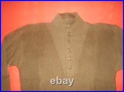 U. S. ARMY 1945 WWII -SWEATERS, HIGH NECK Size LARGE