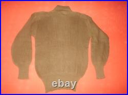 U. S. ARMY 1945 WWII -SWEATERS, HIGH NECK Size LARGE