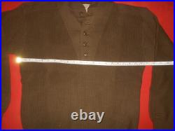 U. S. ARMY 1945 WWII -SWEATERS, HIGH NECK Size LARGE